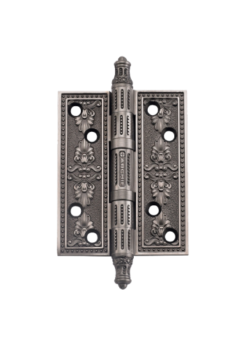 Универсальная петля врезная латунная A030-G 4272 BL.SILVER (Размер XL 127x89x4 мм, чернёное серебро)
