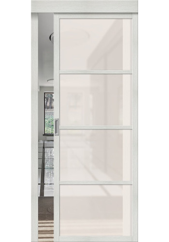 Межкомнатная дверь Твигги-11.3, со стеклом, цвет Bianco Veralinga Межкомнатная дверь Твигги-11.3, со стеклом, цвет Bianco Veralinga